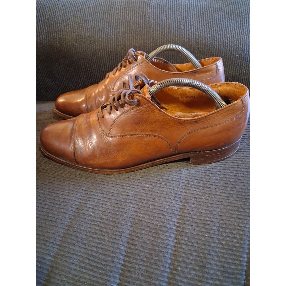 Cole Haan‎ Men's Cap Toe Brown Leather Oxford Brogue Dress Shoes Size 10D